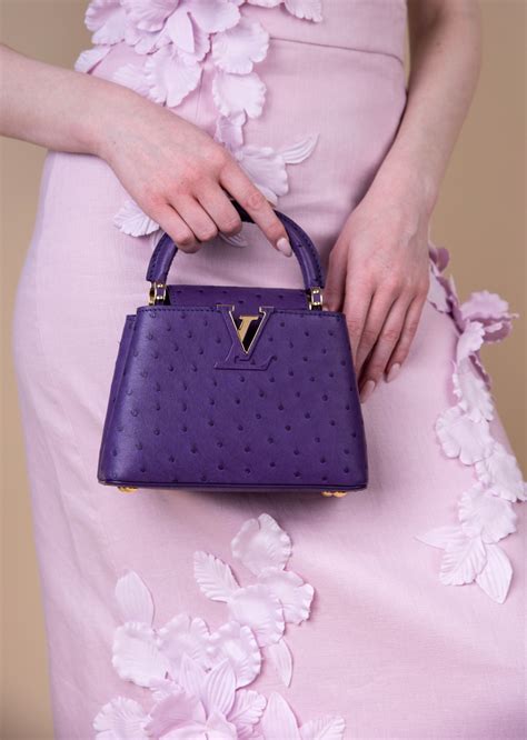 lv capucines purple|capucines leather handbags.